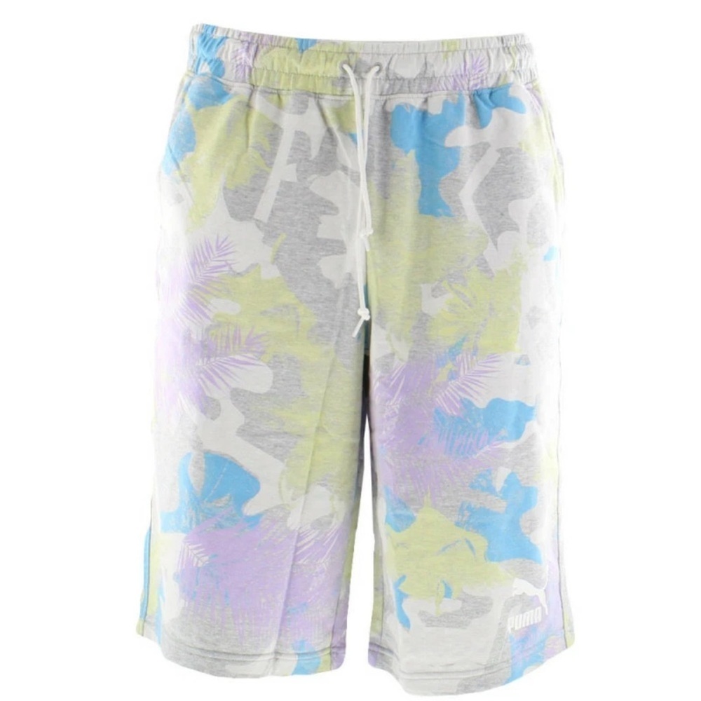 Puma Men’s Tropical Print Sweat Shorts SZ S
